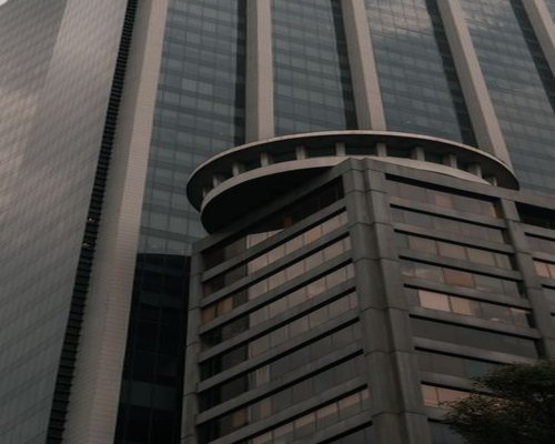 Modern office building facade in Paseo de la Reforma, Mexico City